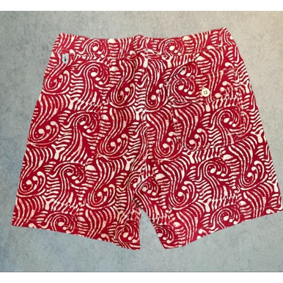 J.Crew Swim Trunks Mens Size S Red Board Shorts Mesh Lined Beach Swimwear NEW! - Picture 4 of 14